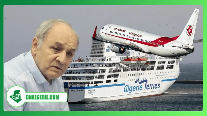 Montage : réouverture des frontières-Dr Bekkat Berkani-avion air Algérie-Algérie ferries