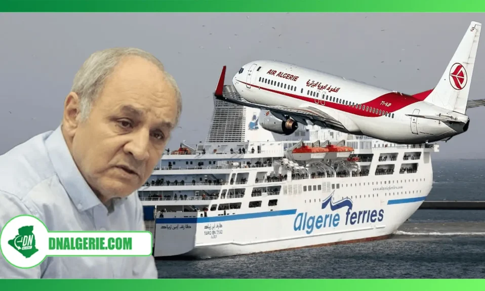 Montage : réouverture des frontières-Dr Bekkat Berkani-avion air Algérie-Algérie ferries