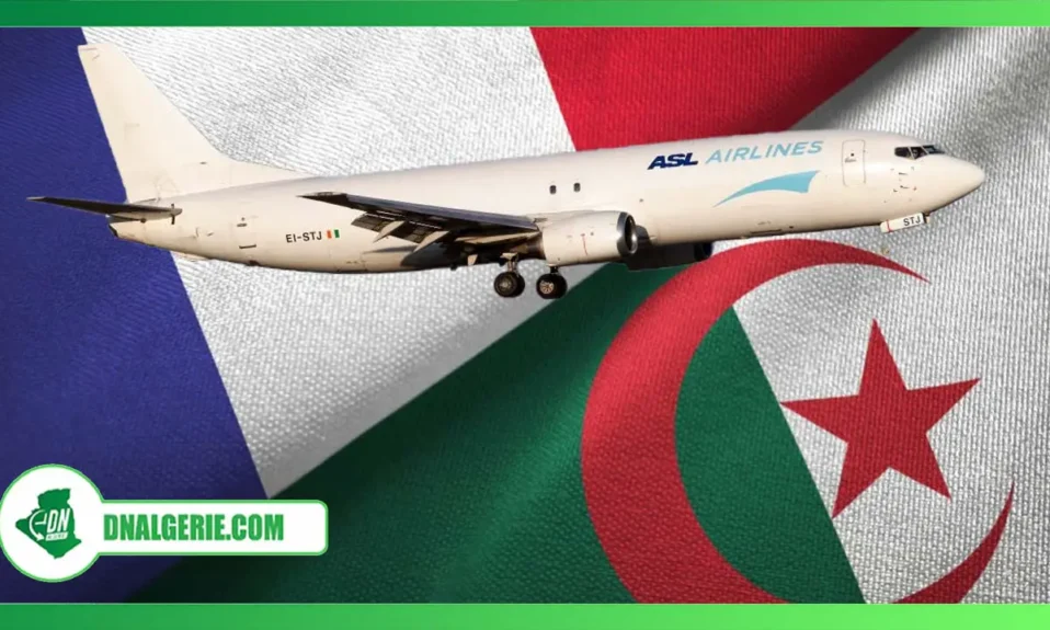 Montage : avion d'ASL Airlines, vols de rapatriement depuis l'Algérie, vols spéciaux depuis l'Algérie vers la France, vols spéciaux pour la France