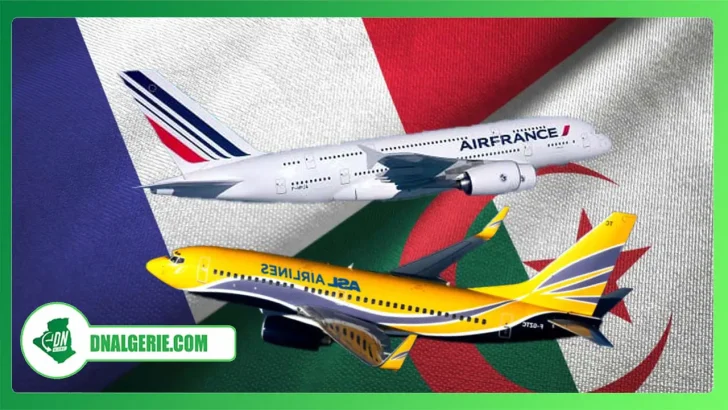 Montage : vols Algérie France, Avions ASL et Air France