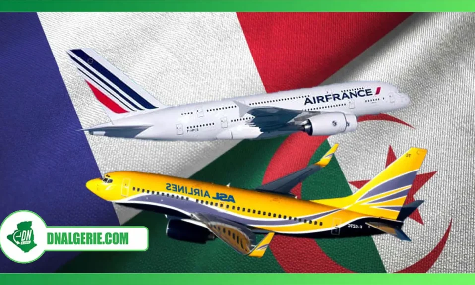 Montage : vols Algérie France, Avions ASL et Air France