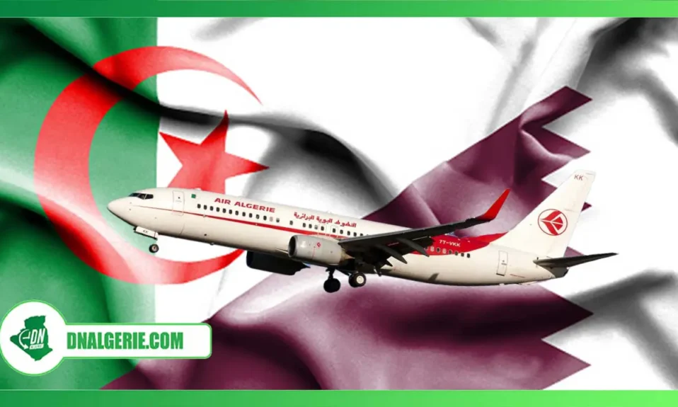 Montage : avion Air Algérie, rapatriement Qatar Algérie