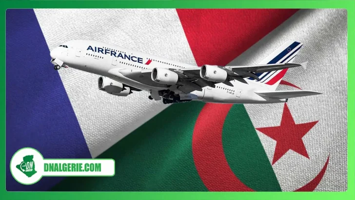 Montage : avion d'Air France sur, vols à destination de l'Algérie