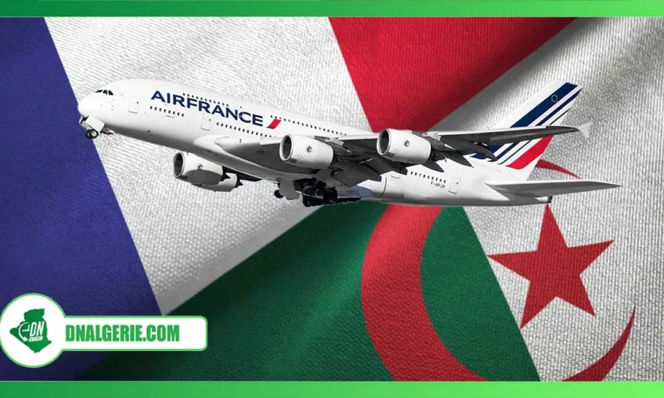 Montage : avion d'Air France sur, vols à destination de l'Algérie