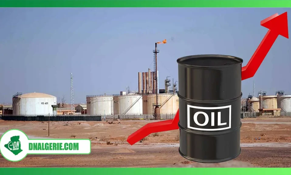 Montage : Baril de Brent algérien, base pétrolière
