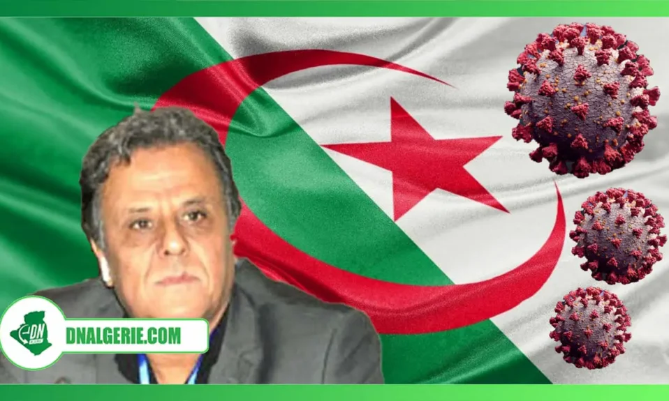 Montage ! Pr Mahyaoui, drapeau Algérie, situation sanitaire en Algérie