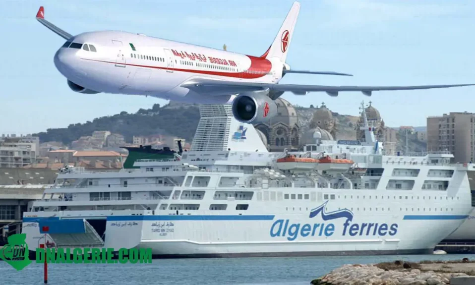 Montage : avion Air Algérie, bateau Algérie Ferries, Réouvertures des frontières de l'Algérie