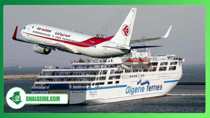 Montage : avion et ferry, voyages vers l'Algérie, Noureddine Belmeddah, Réouverture frontières algériennes, réouverture des frontières Algérie