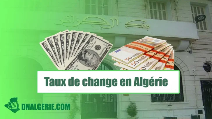 Montage : taux de change de l'Euro, Face au Dinar algérien