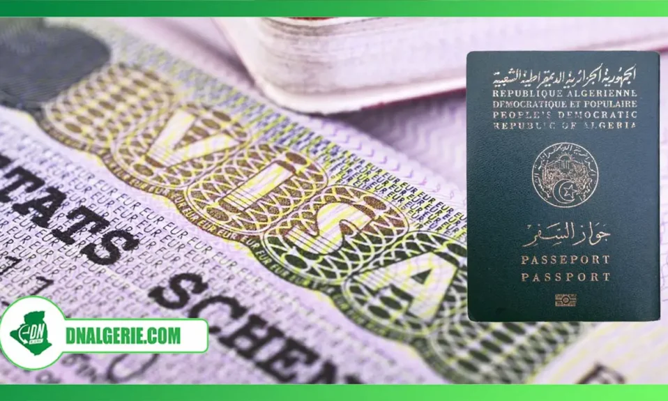 Montage : passeport algérien, visas pour les algériens