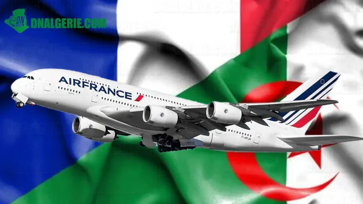 Montage : avion Air Algérie, Vols France-Algérie chez Air France