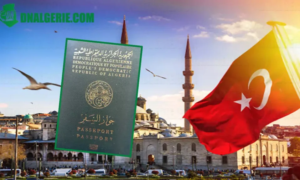 Montage : voyageurs algériens Turquie