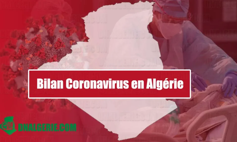 Montage : molécule de la Covid-19, Coronavirus en Algérie, contaminations à, Covid-19 en Algérie