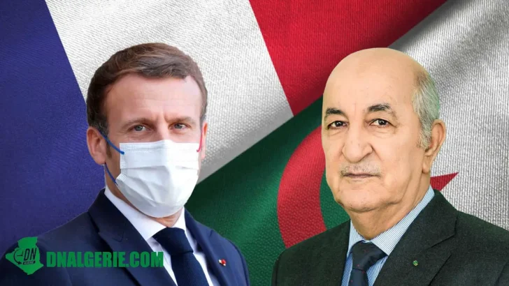 Montage : dossier de mémoire Algérie France - Emmanuel Macron Abdelmadjid Tebboune