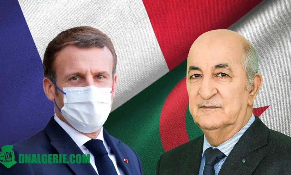 Montage : dossier de mémoire Algérie France - Emmanuel Macron Abdelmadjid Tebboune