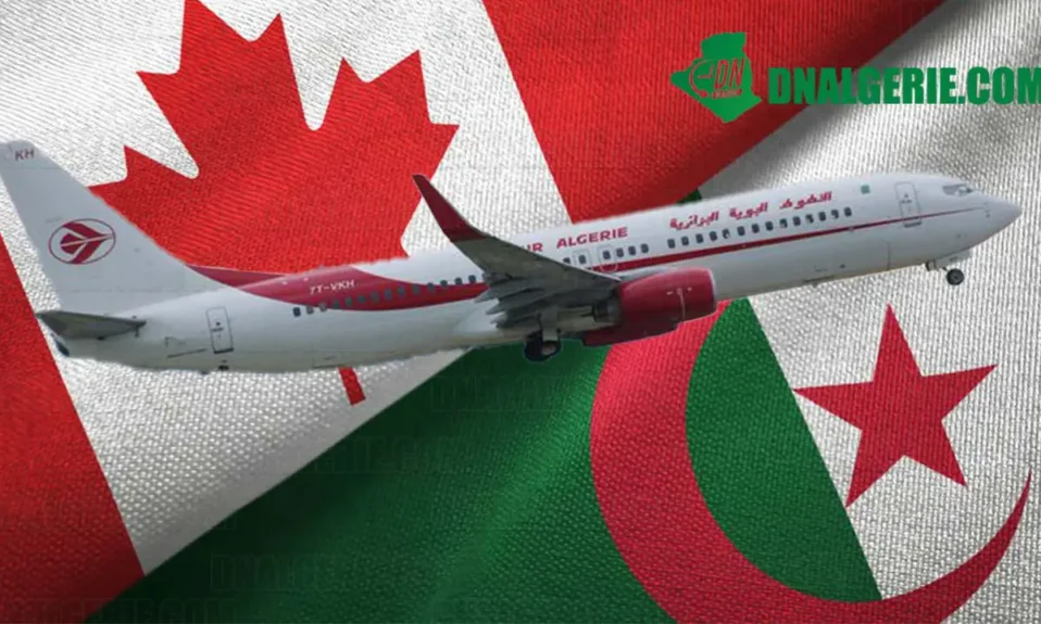 Montage : avion Air Algérie, rapatriement Canada Algérie