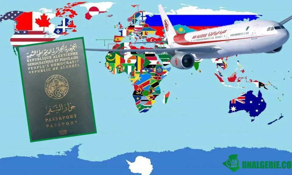 Montage : Pays sans visa algériens 2021