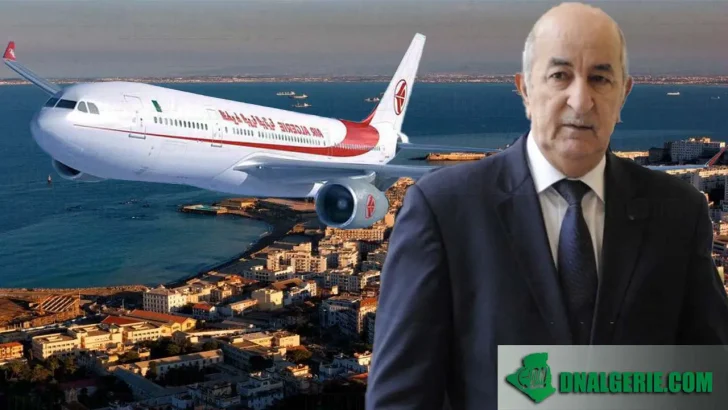 Montage : Tebboune, avion Air Algérie