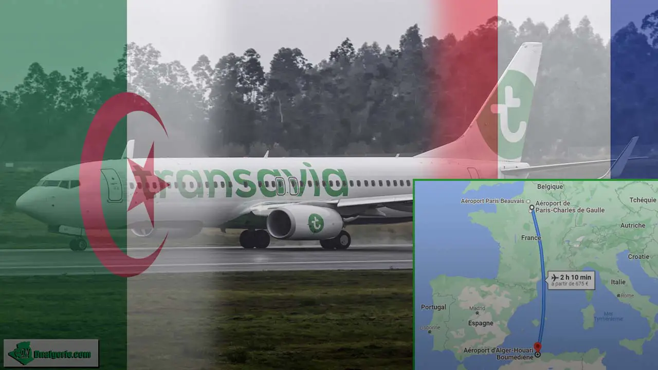 prix Transavia Algérie février