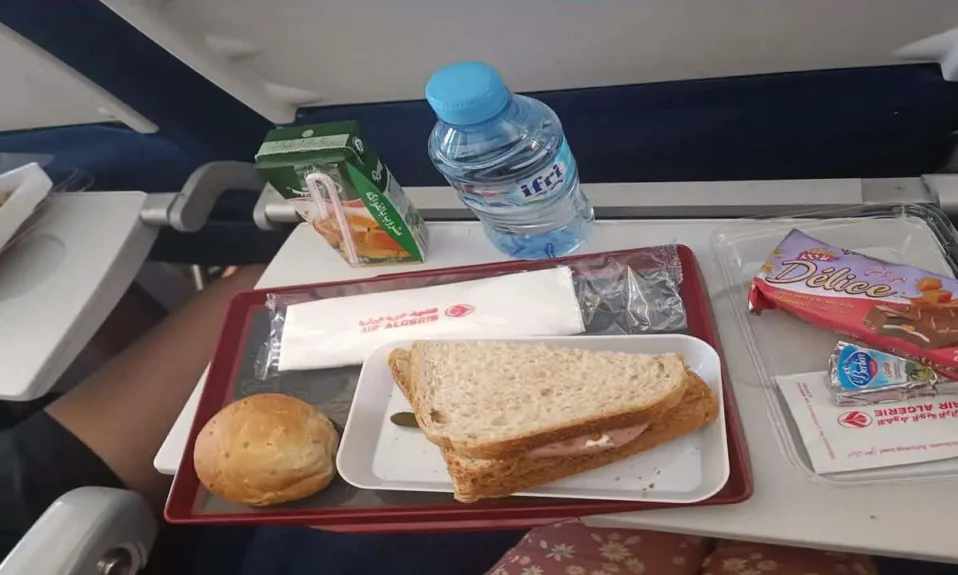 repas Air Algérie passagers