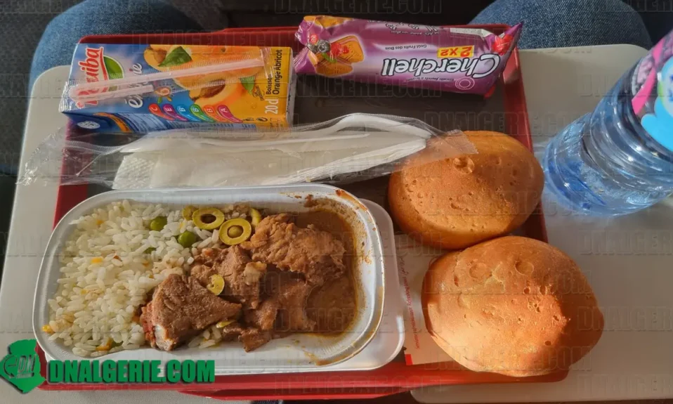 Air Algérie repas accueil