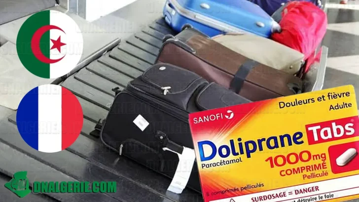 Algérienne France bagages doliprane