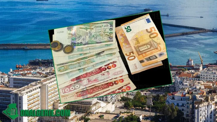 Algérien change euro dinar