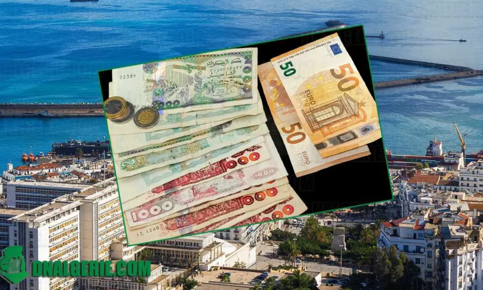 Algérien change euro dinar