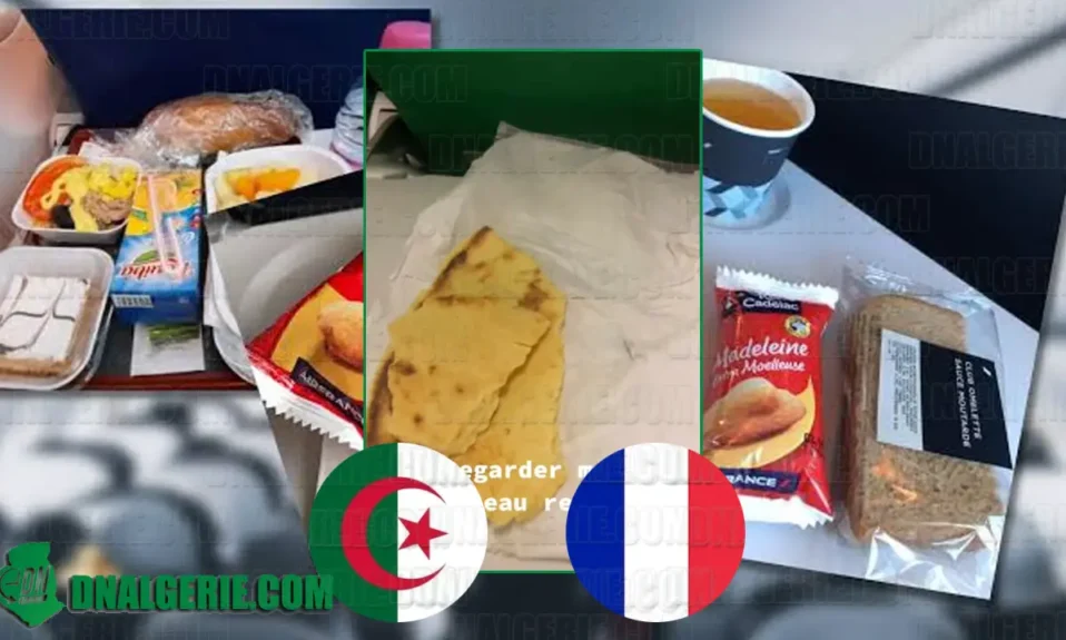 Vols France Algérie repas