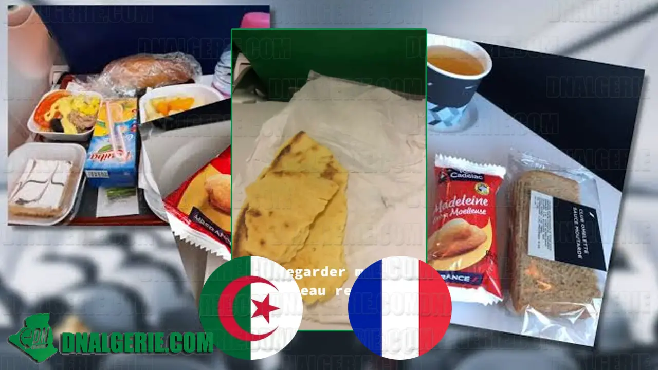 Vols France Algérie repas