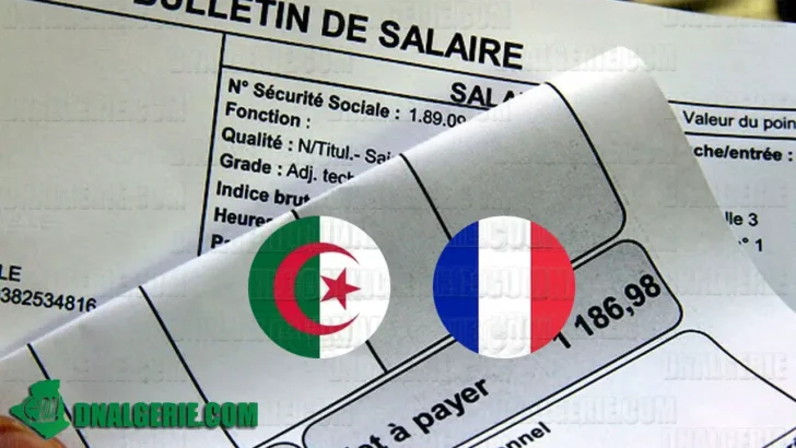 Algériens France fiches de paie