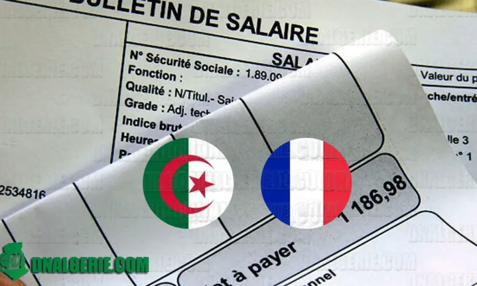 Algériens France fiches de paie