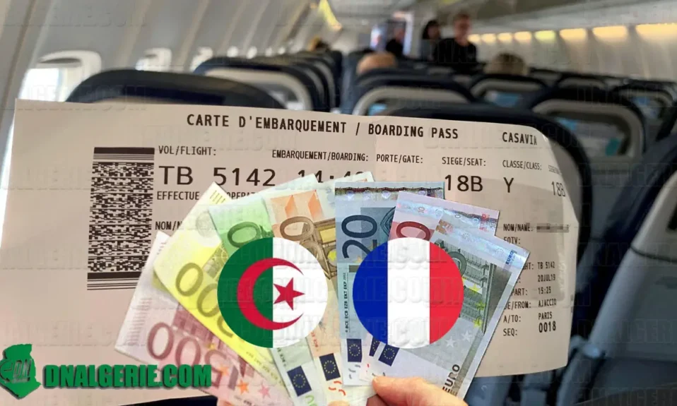 Algériens France billets avion