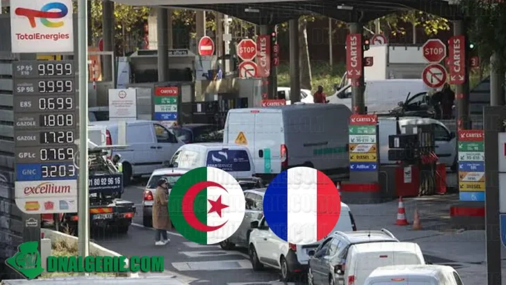 Algériens France prix carburant