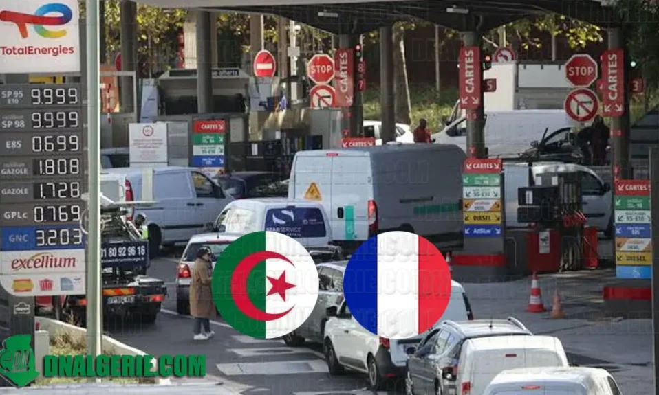 Algériens France prix carburant