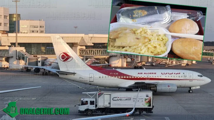 Air Algérie plateau repas déjeuner