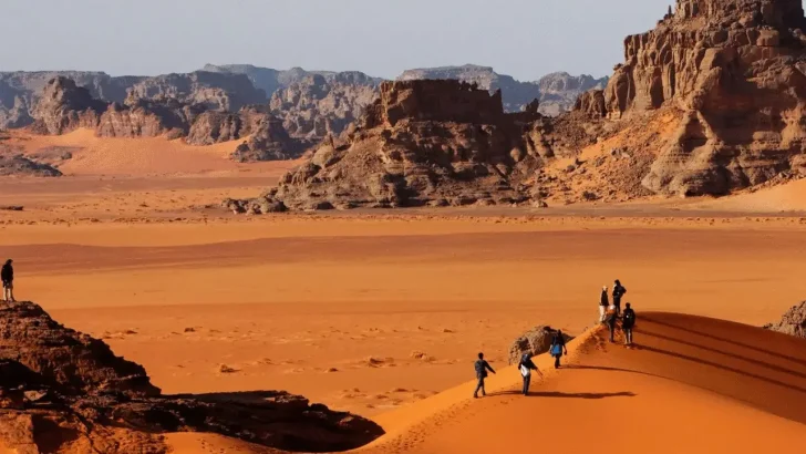 touriste sable Algérie