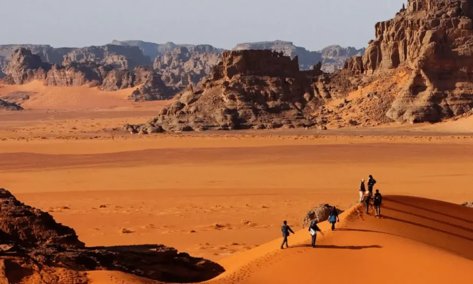 touriste sable Algérie