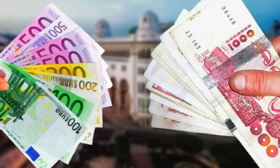 Euro taux de change marché noir Algérie